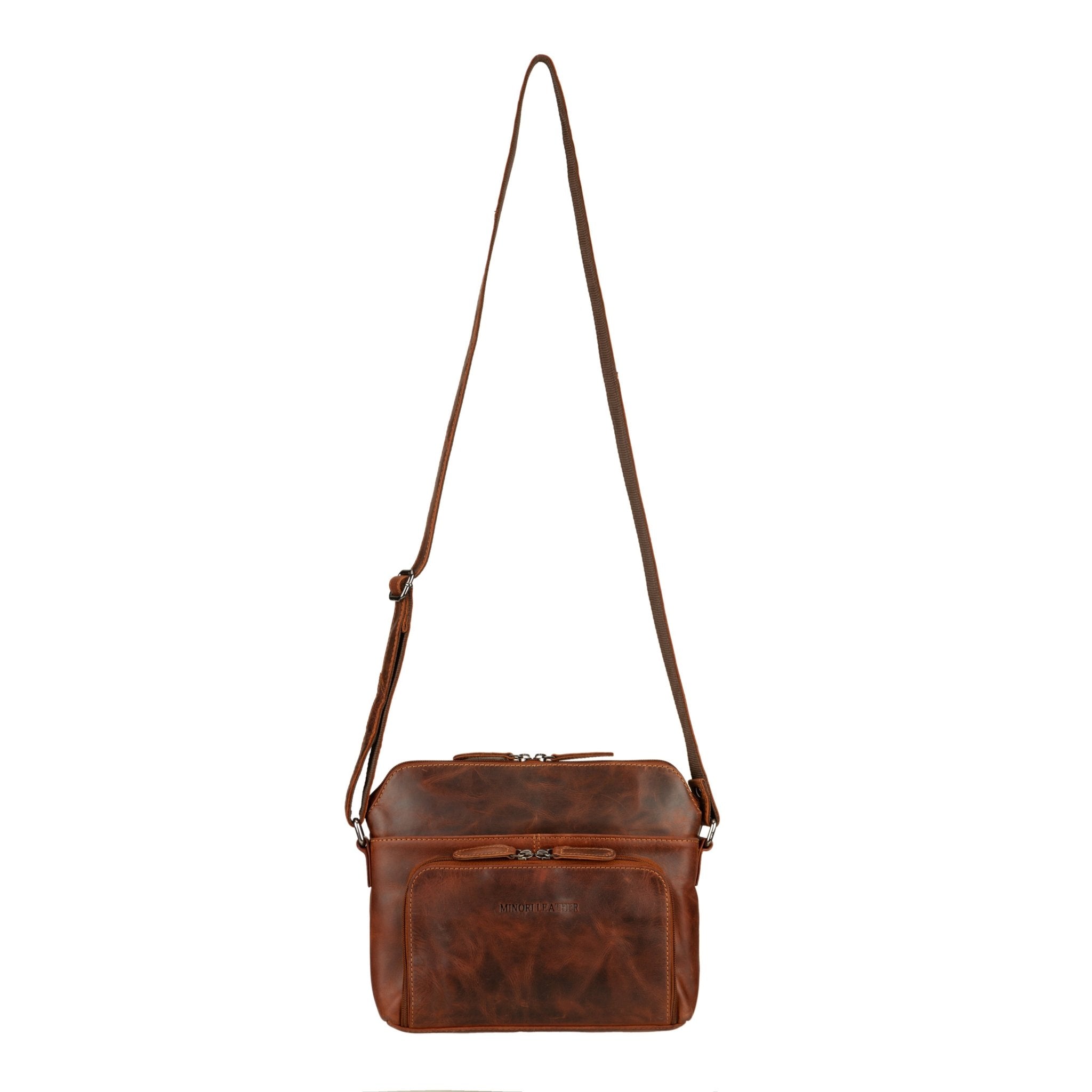 Siena Leather Crossbody Bag - Minori Leather