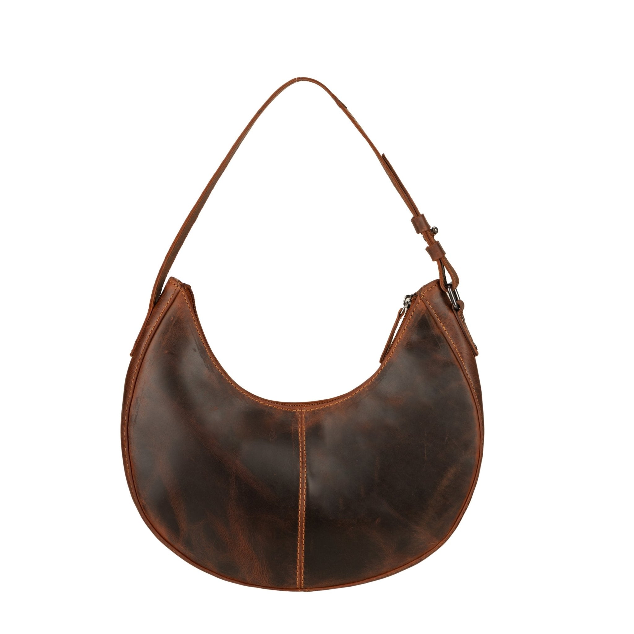 Selene Hobo Leather Shoulder Bag - Minori Leather