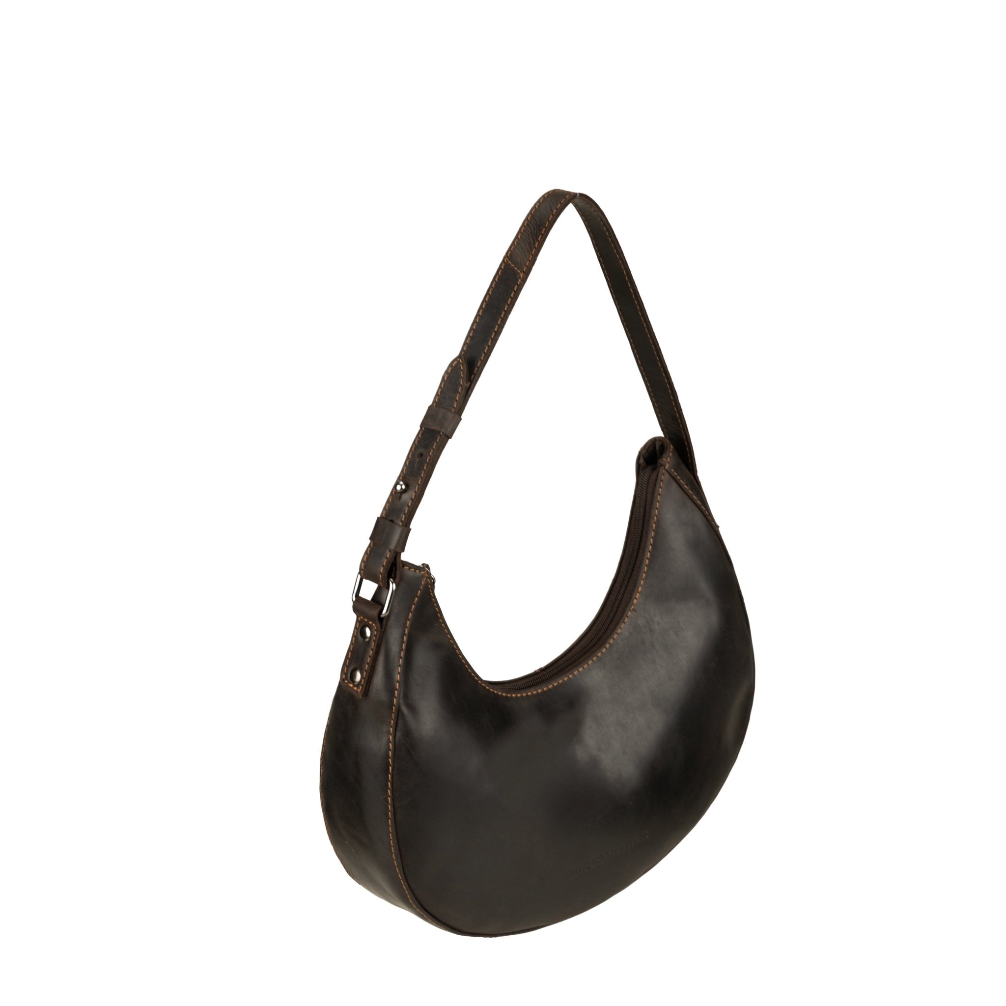 Selene Hobo Leather Shoulder Bag - Minori Leather