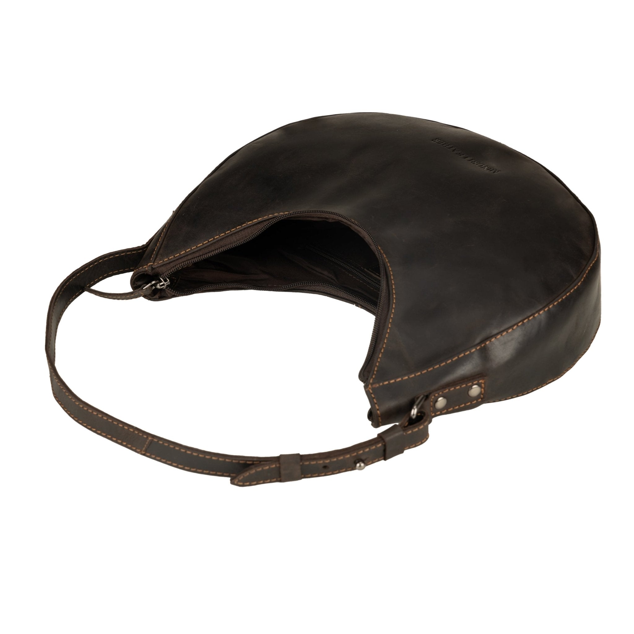 Selene Hobo Leather Shoulder Bag - Minori Leather