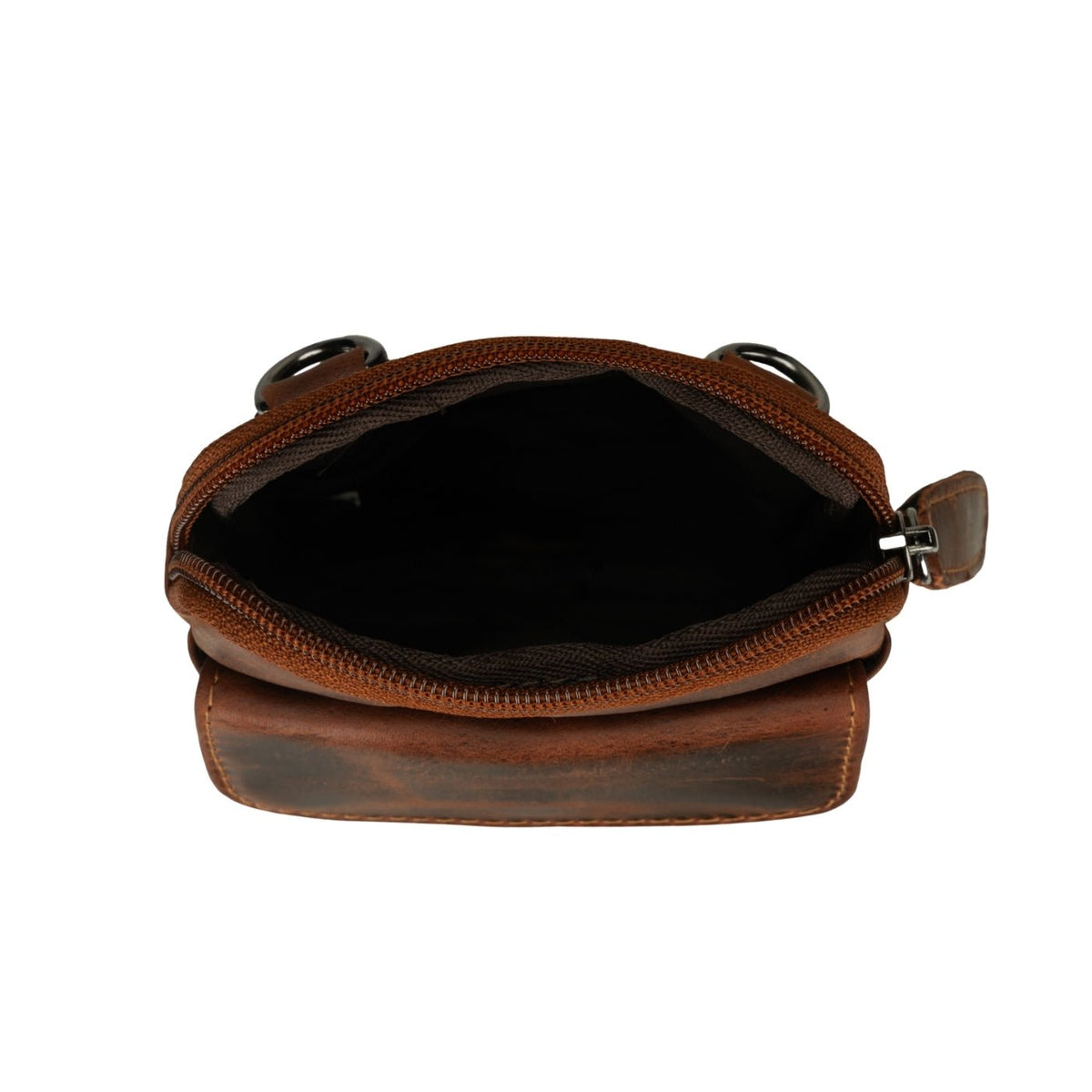 Freya Leather Sling Bag – Unisex – Chestnut - Minori Leather