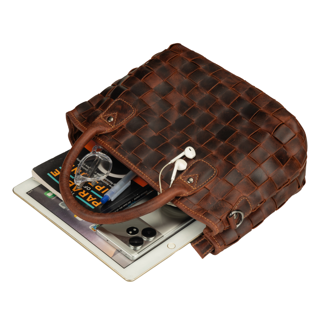 Florence Leather Tote Bag – Women – Chestnut