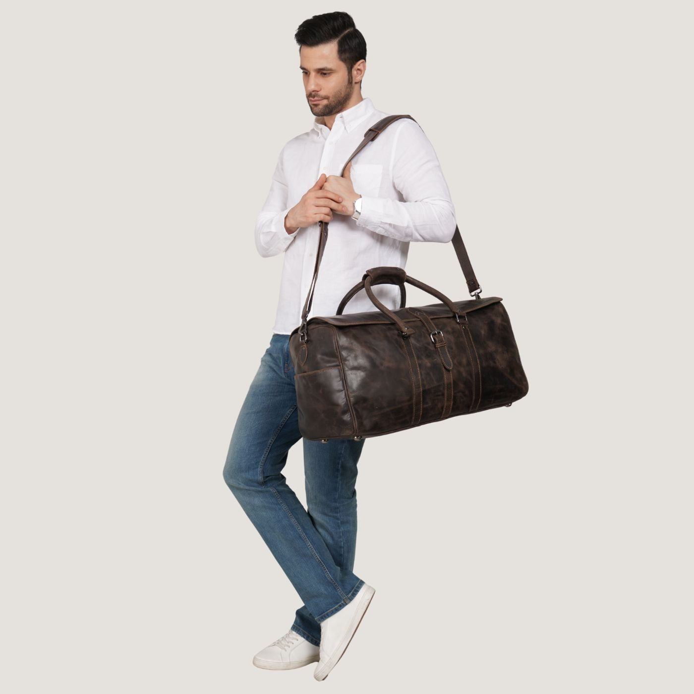 Miami Weekender Brown - Minori Leather