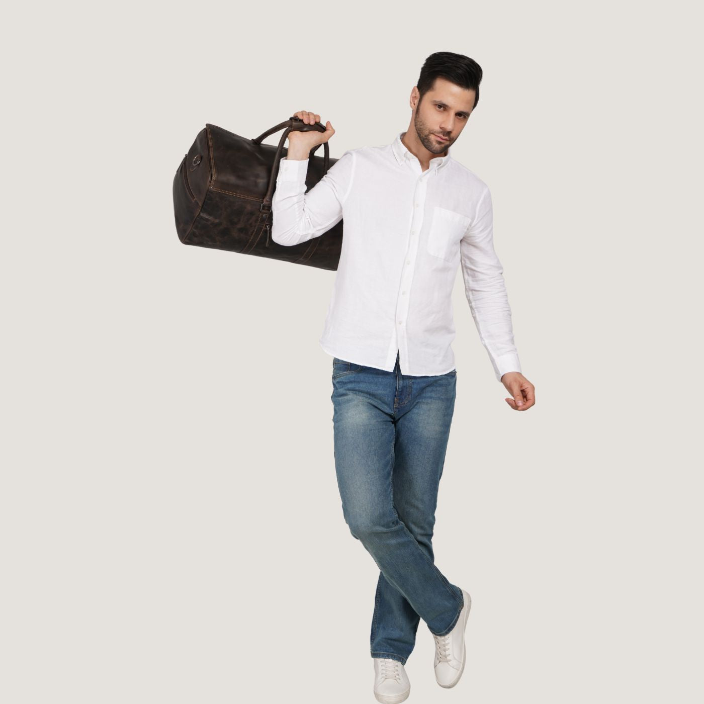 Miami Weekender Brown - Minori Leather