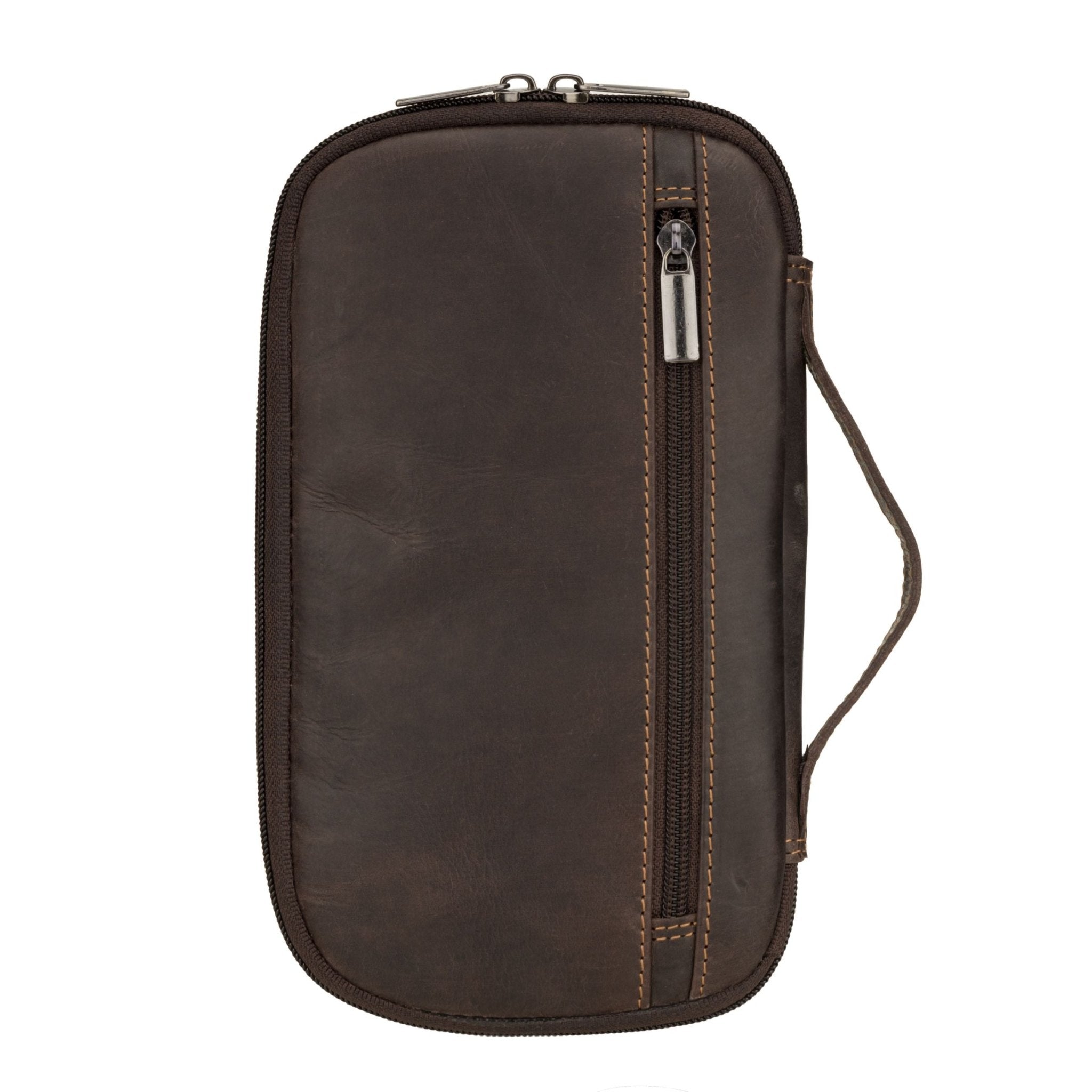 Monroe Passport Wallet – Brown - Minori Leather