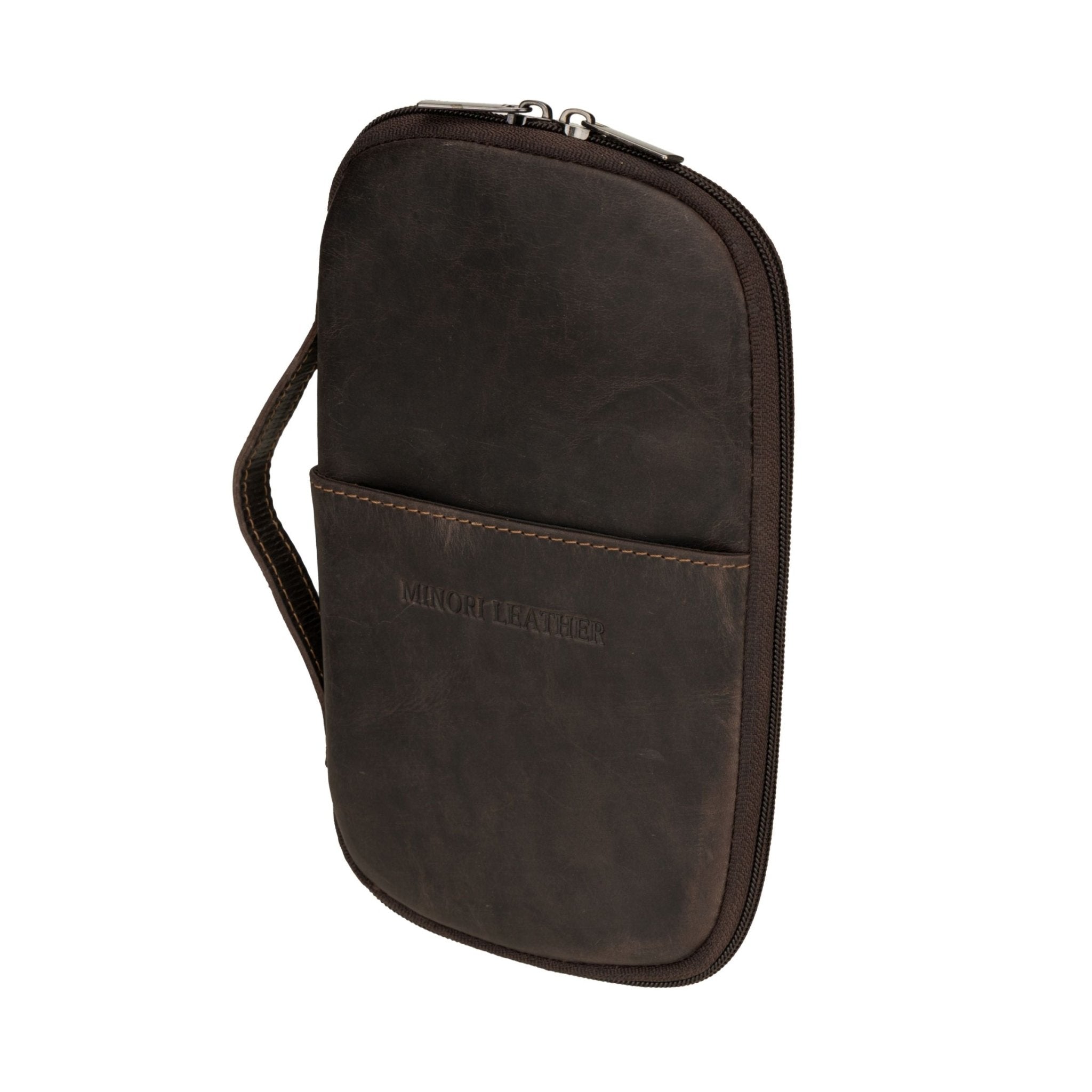Monroe Passport Wallet – Brown - Minori Leather