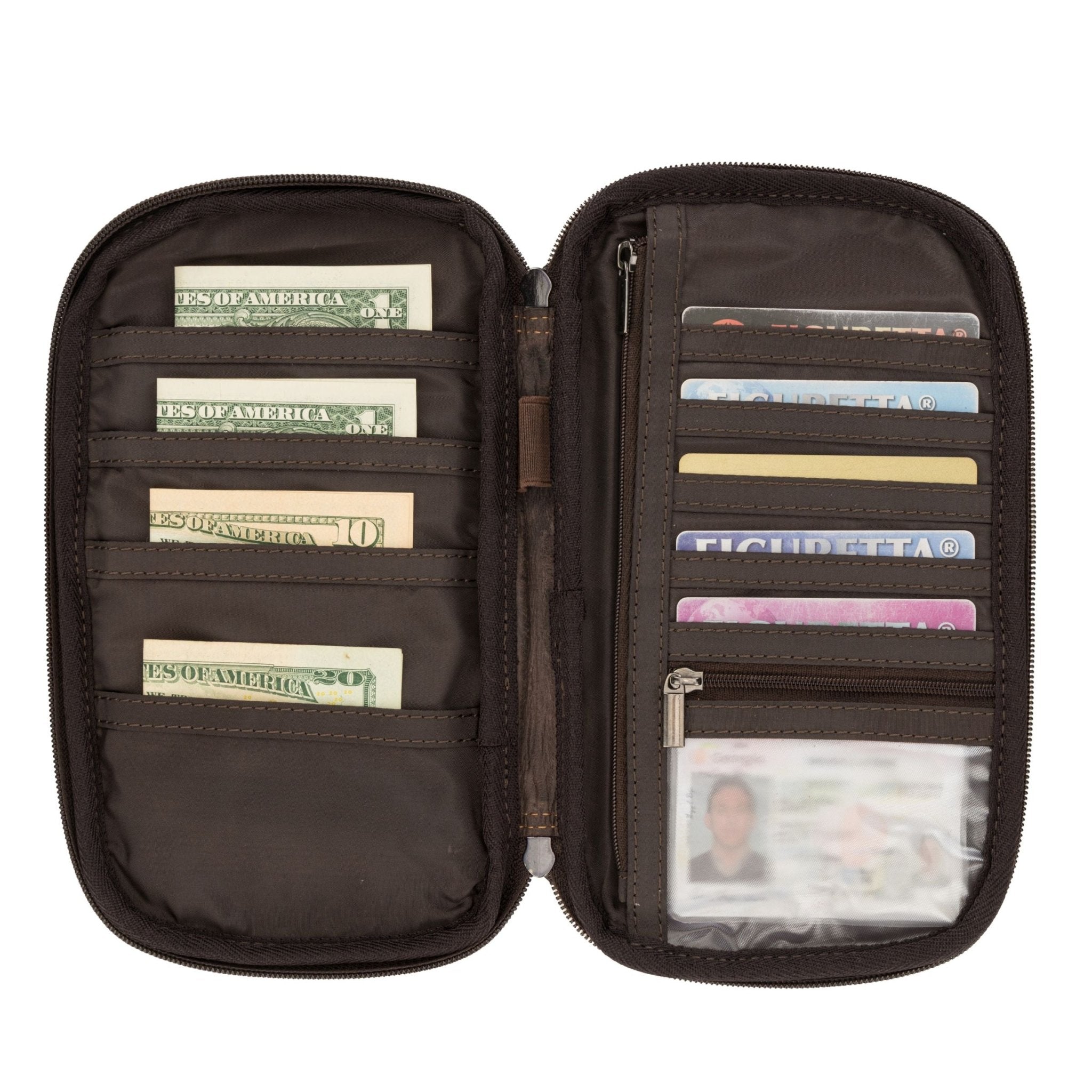 Monroe Passport Wallet – Brown - Minori Leather