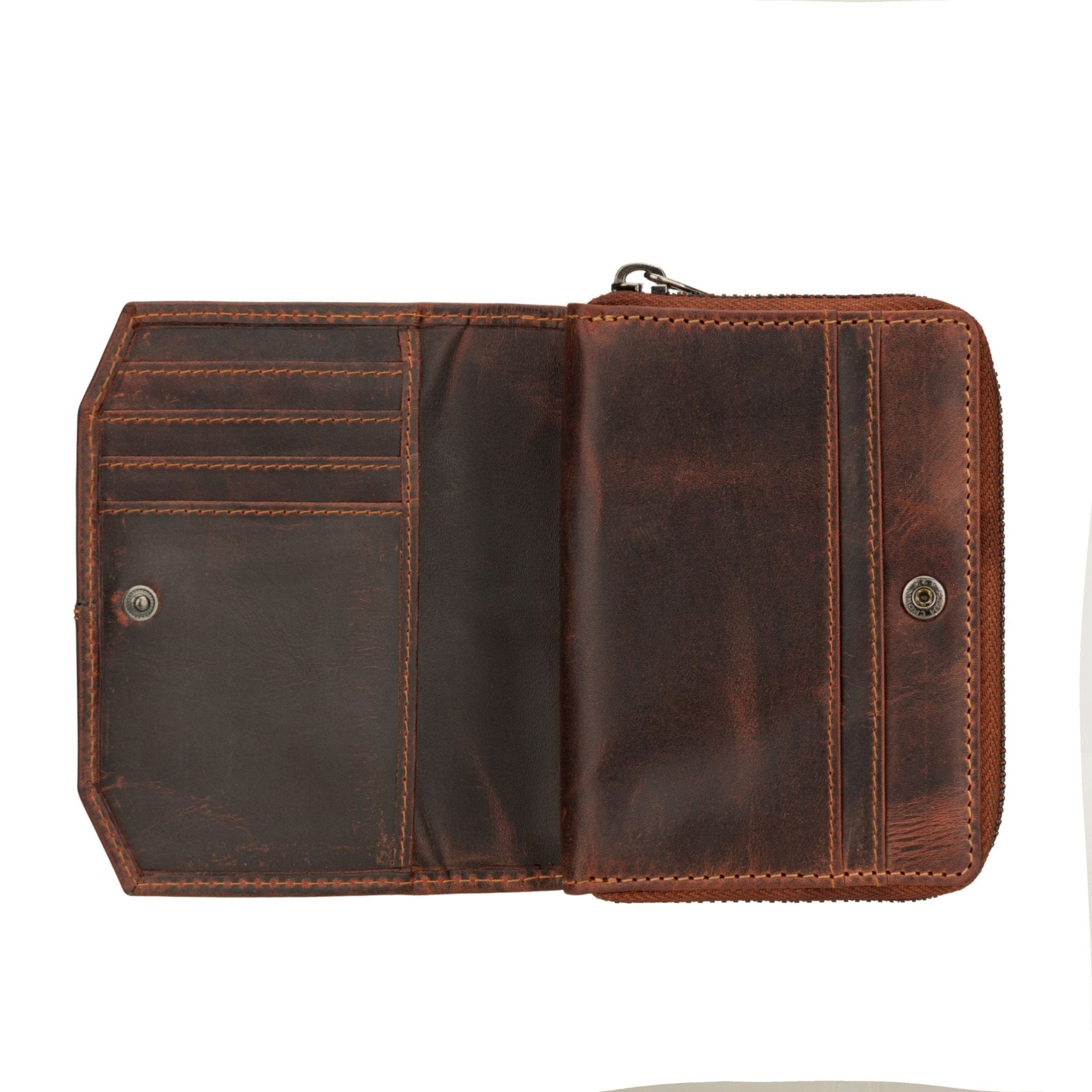 Nora Leather Wallet in Chestnut | Minori Leather
