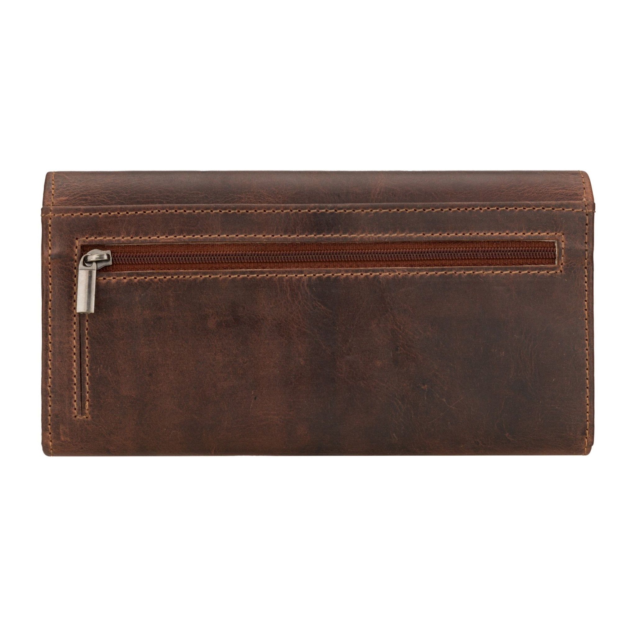 Charlotte Leather Wallet for Women in Chestnut | Minori Leather