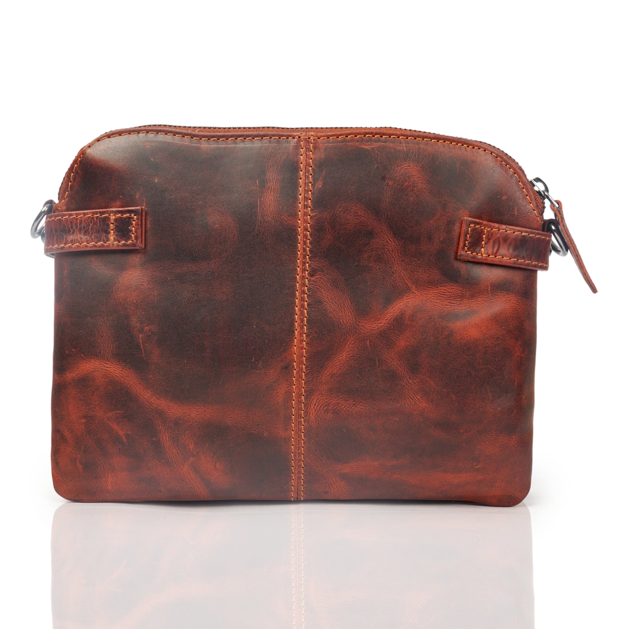 Sofia Crossbody Wristlet Chestnut - Minori Leather