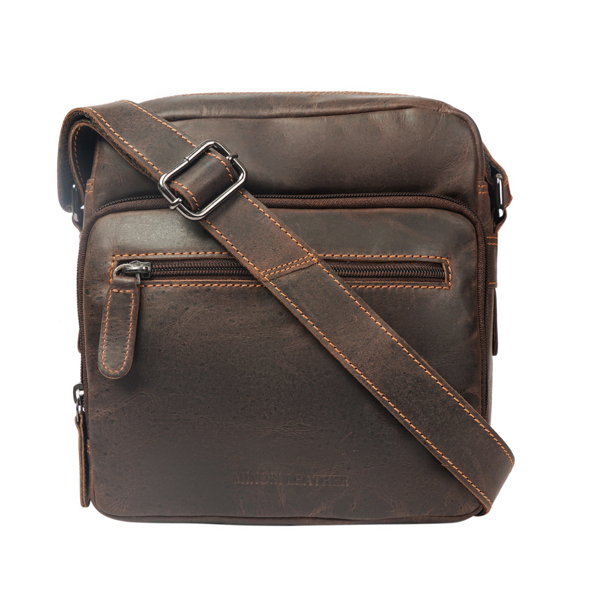 Cove Crossbody Brown - Minori Leather