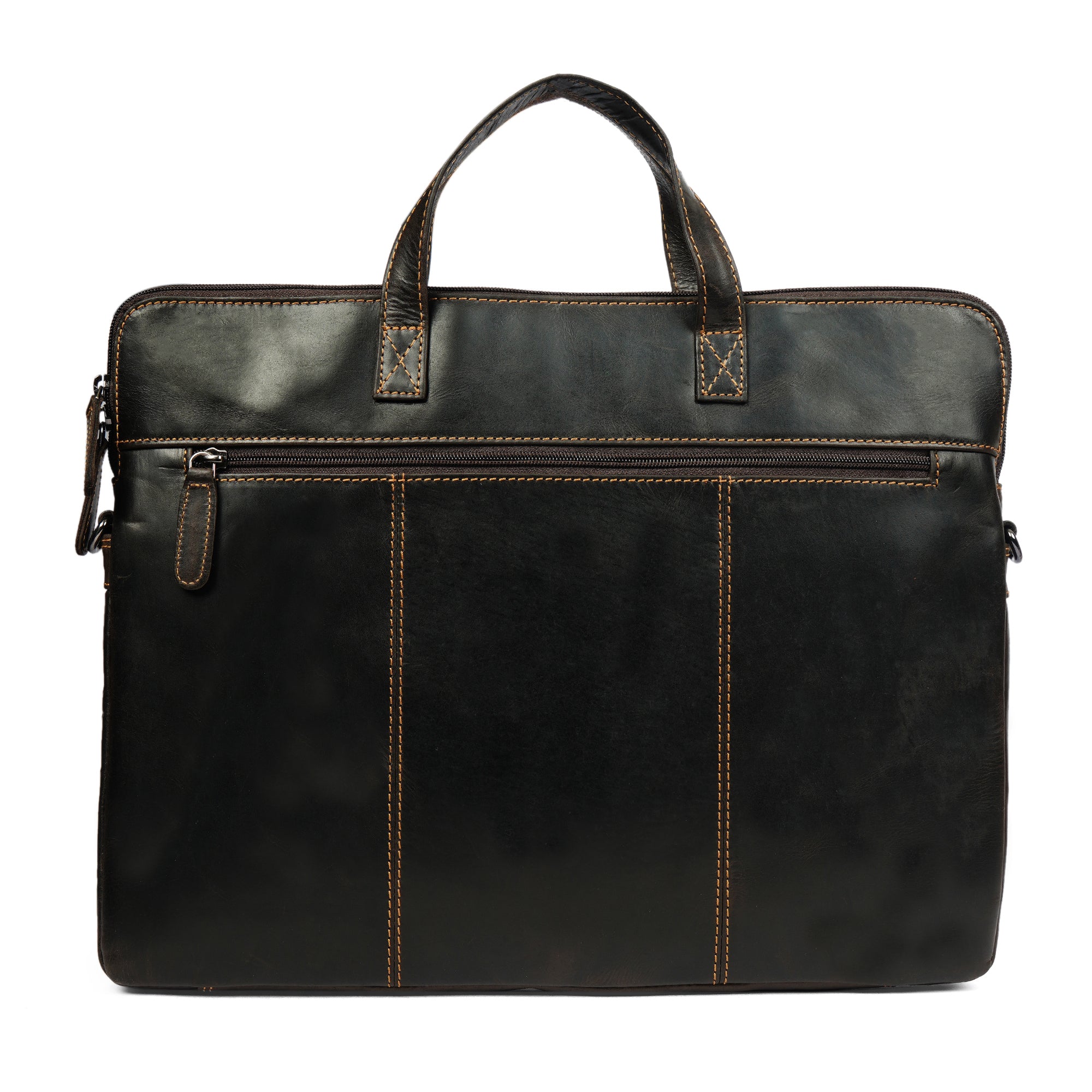 Atlas Leather Laptop Sleeve 14″– Unisex – Brown - Minori Leather