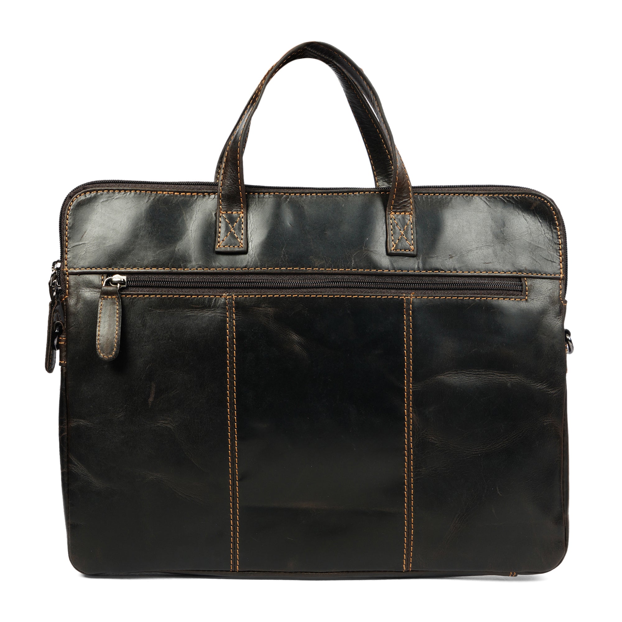 Santiago Leather Laptop Sleeve 16″– Unisex – Brown - Minori Leather