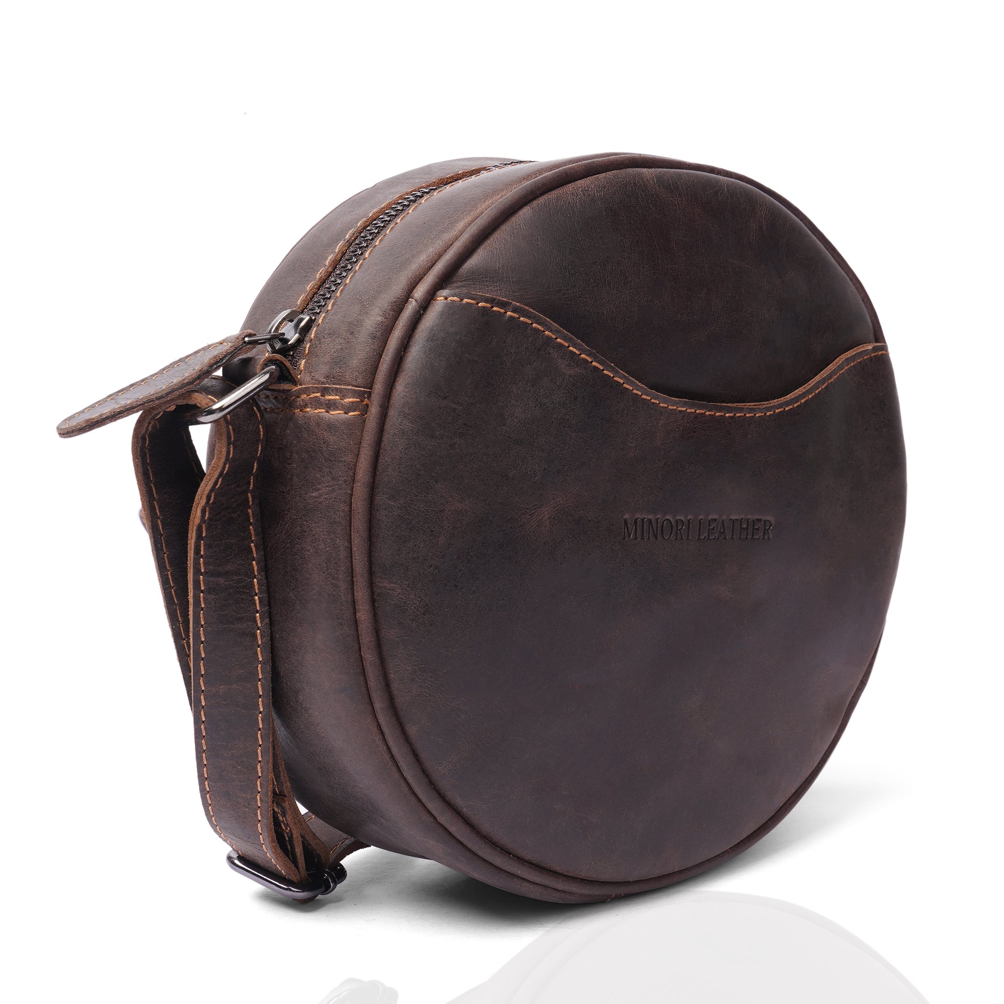 Luna Crossbody Brown - Minori Leather