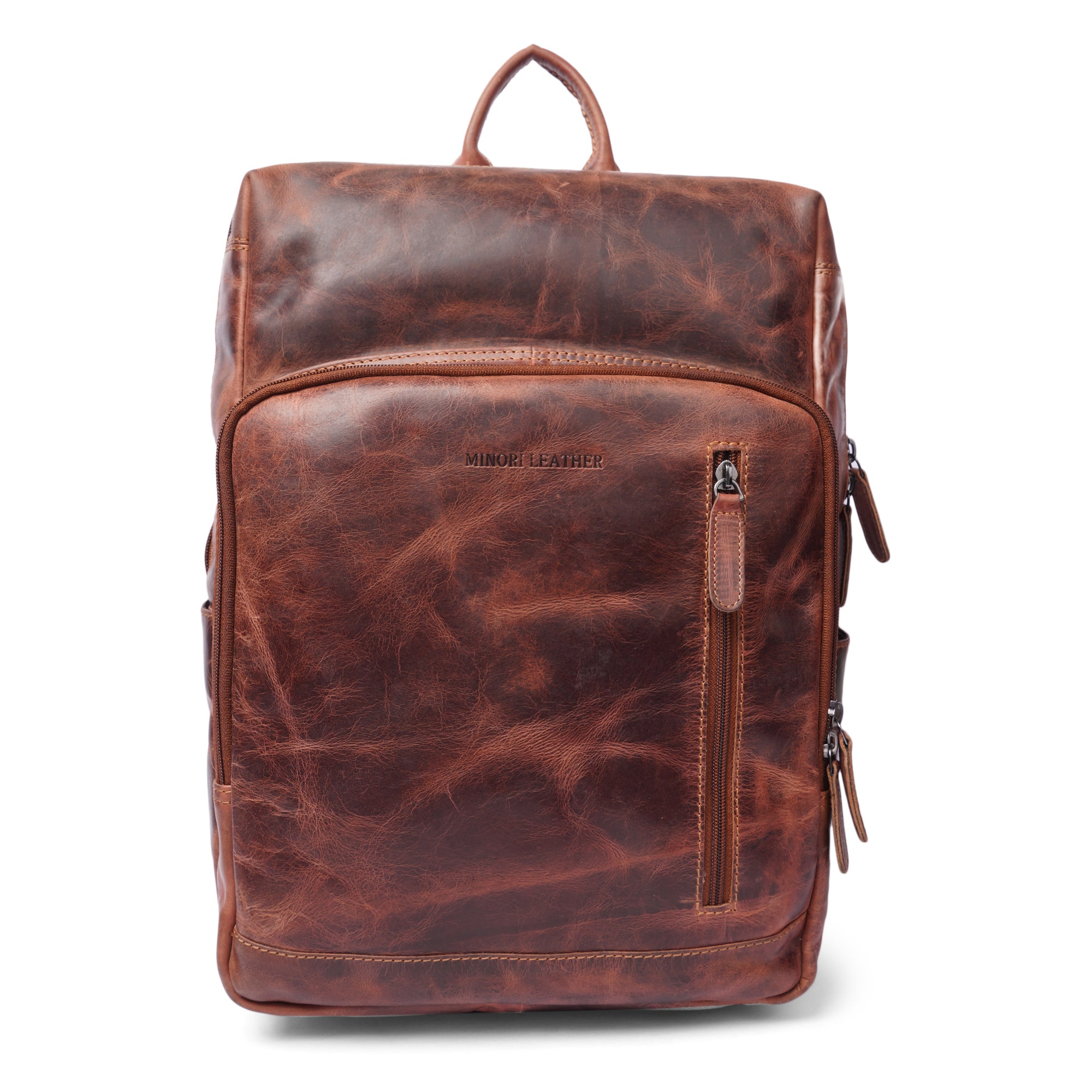 Oslo Backpack Chestnut – Everyday Leather Backpack | Minori Leather