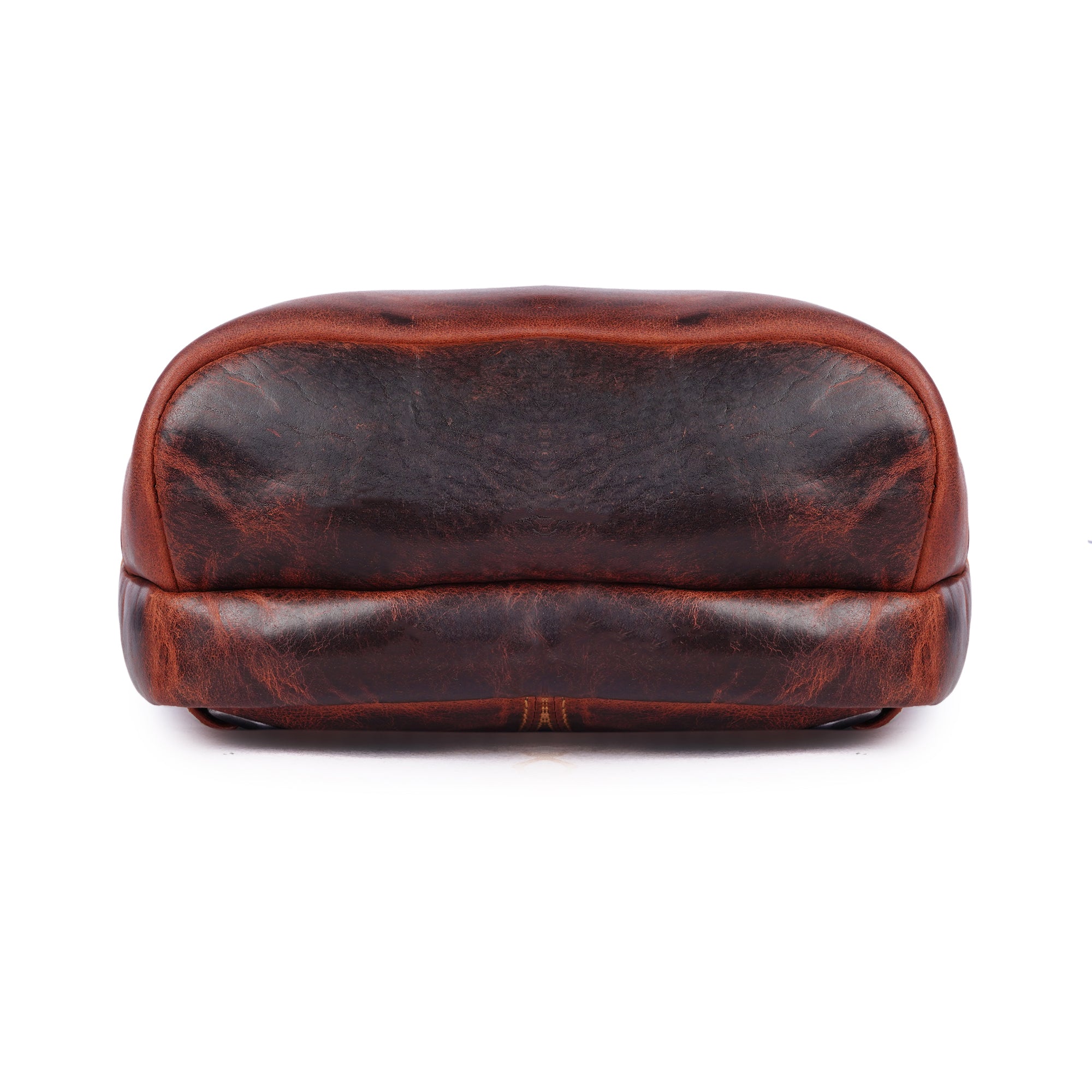 Minori Leather Luxe Leather Sling Crossbody Bag in Chestnut with adjustable strap and sleek design.