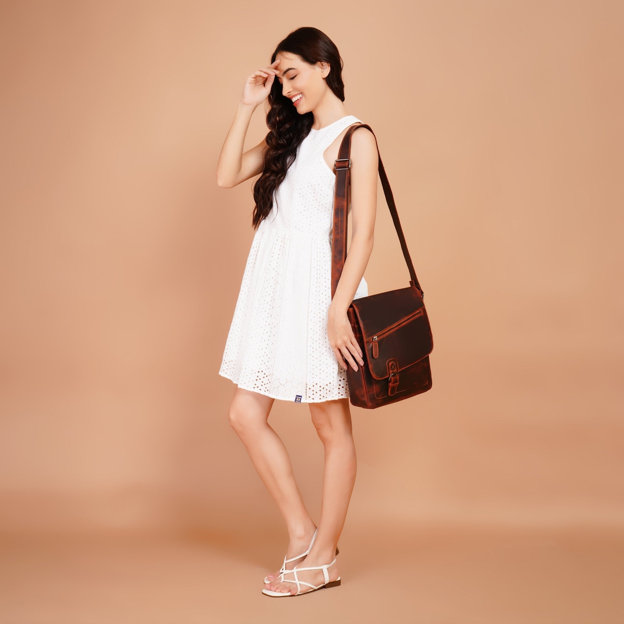 Raleigh Messenger Chestnut - Minori Leather