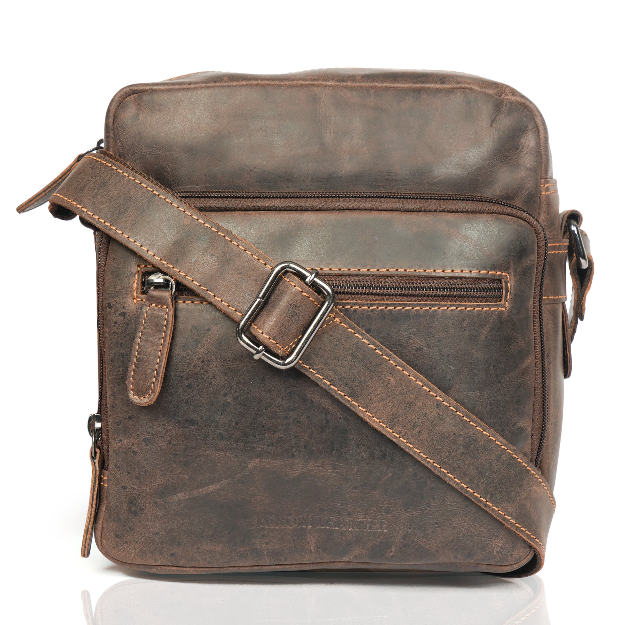 Harbor Messenger Brown - Minori Leather