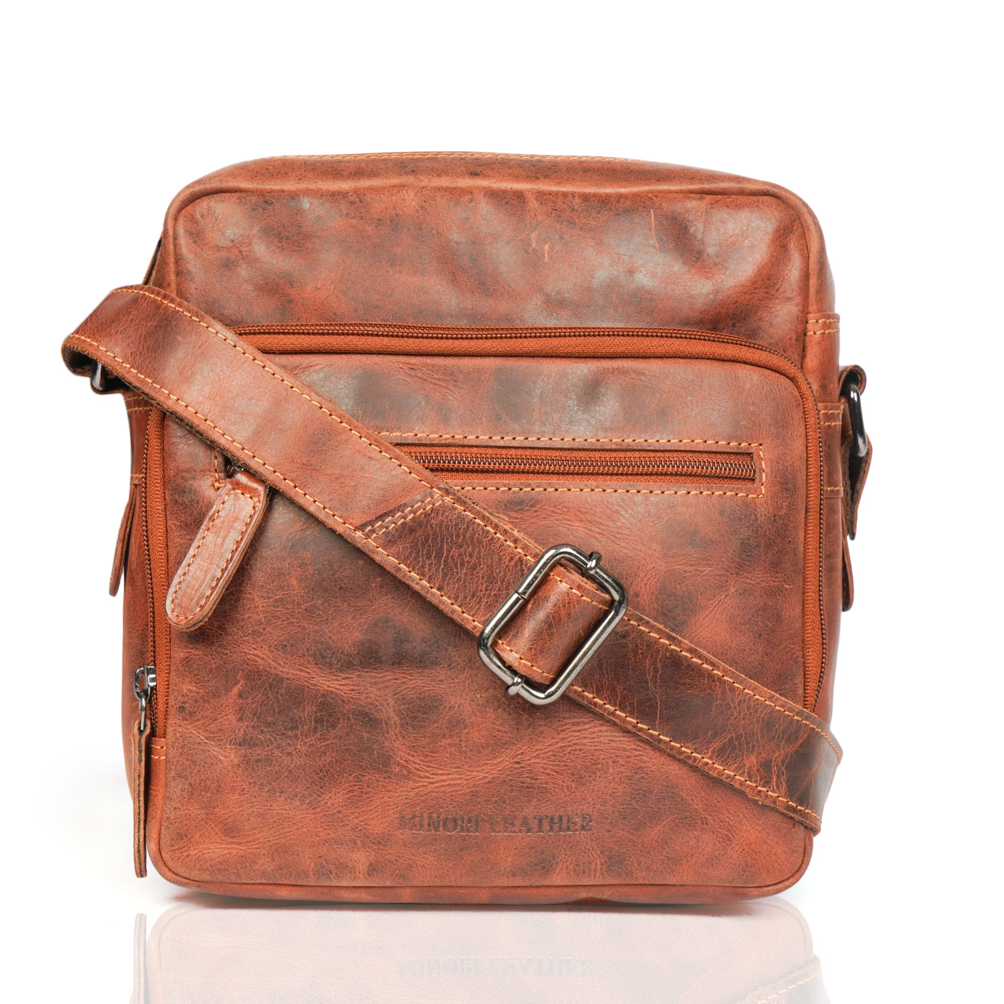 Cove Crossbody Chestnut - Minori Leather