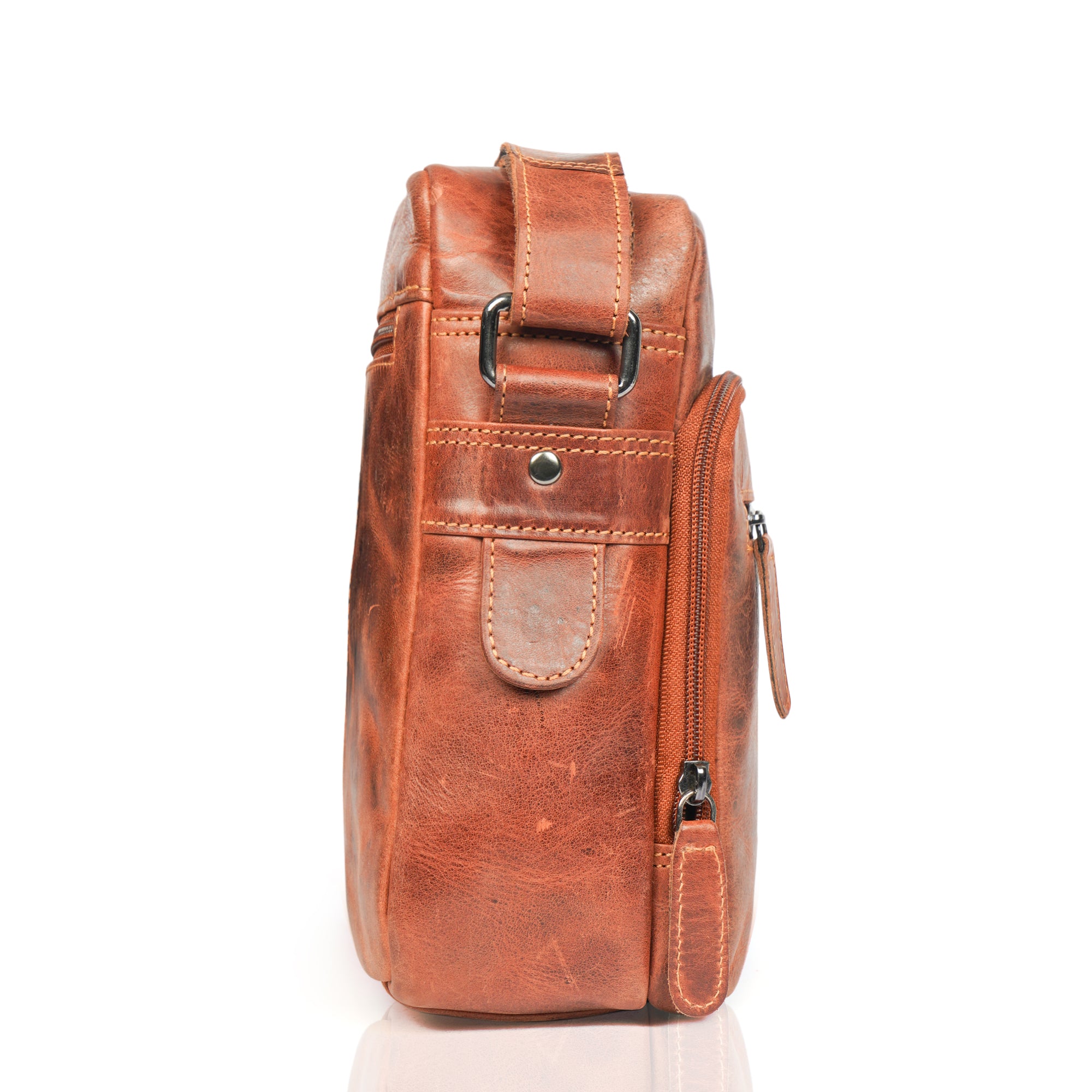 Cove Crossbody Chestnut - Minori Leather