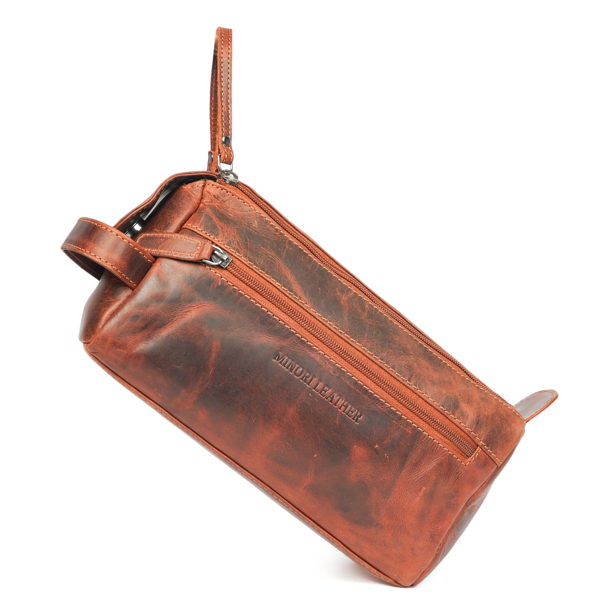 Nomad Toiletry Chestnut - Minori Leather
