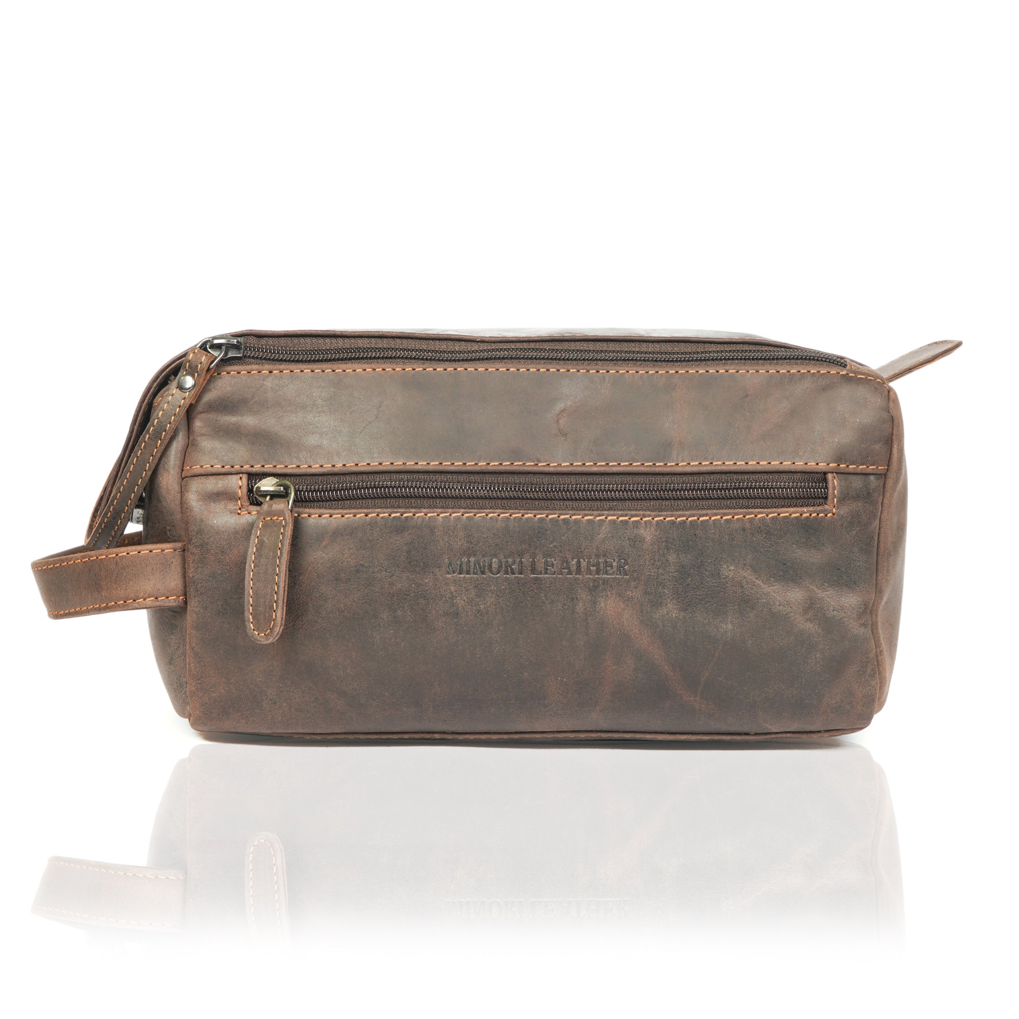 Nomad Toiletry Brown - Minori Leather