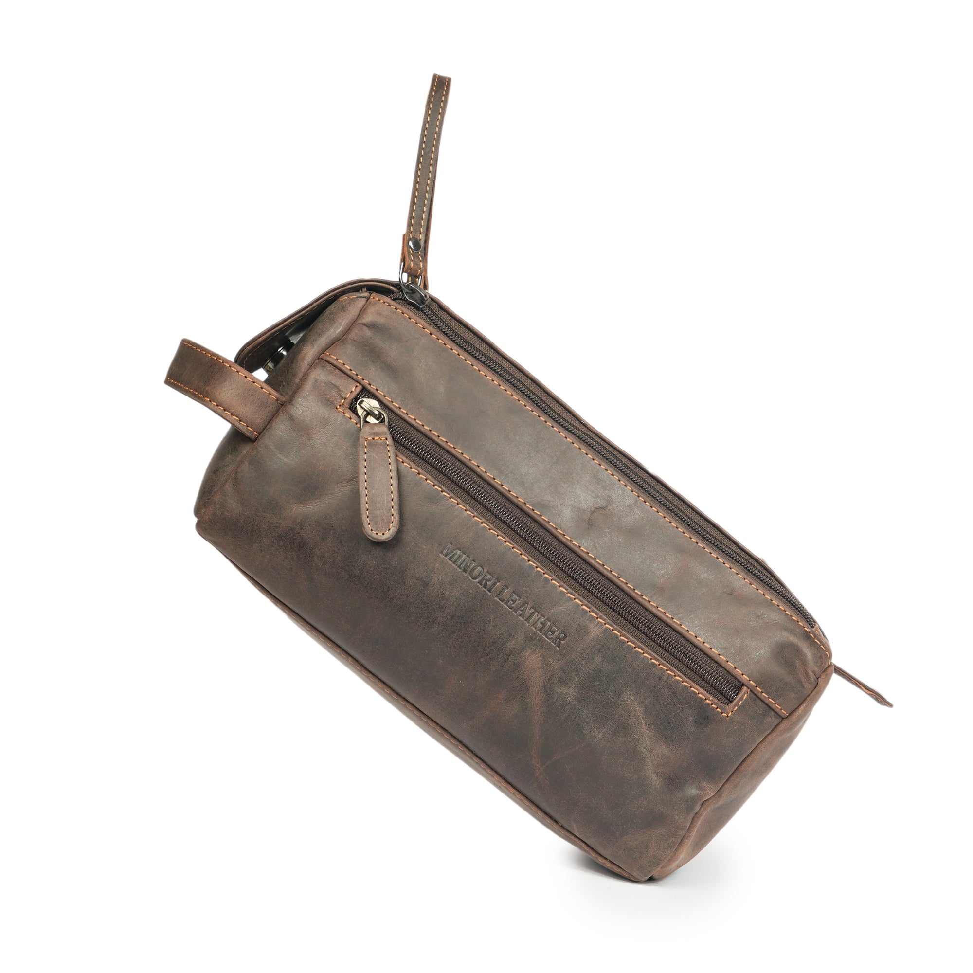 Nomad Toiletry Brown - Minori Leather
