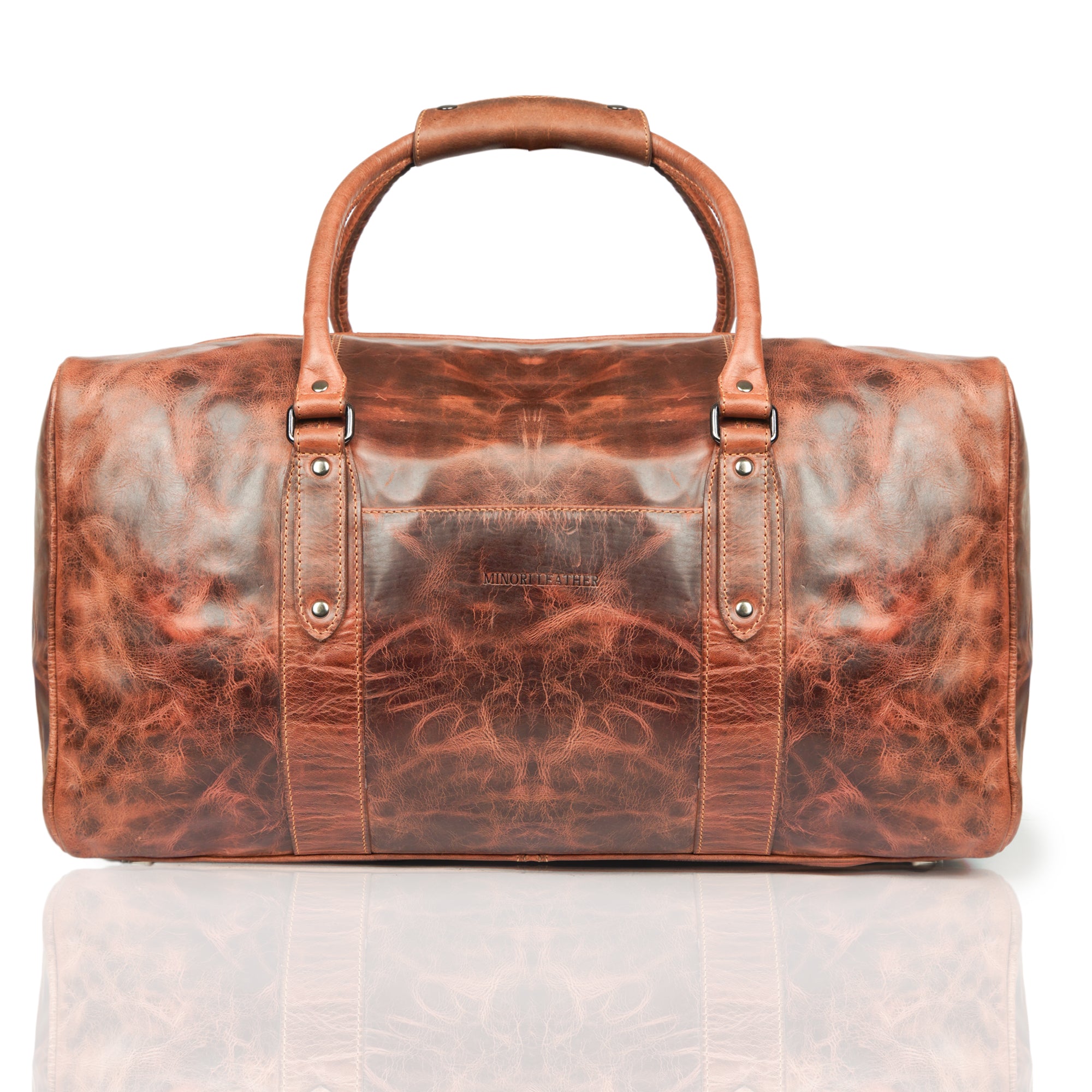 Riley Duffle Chestnut - Minori Leather
