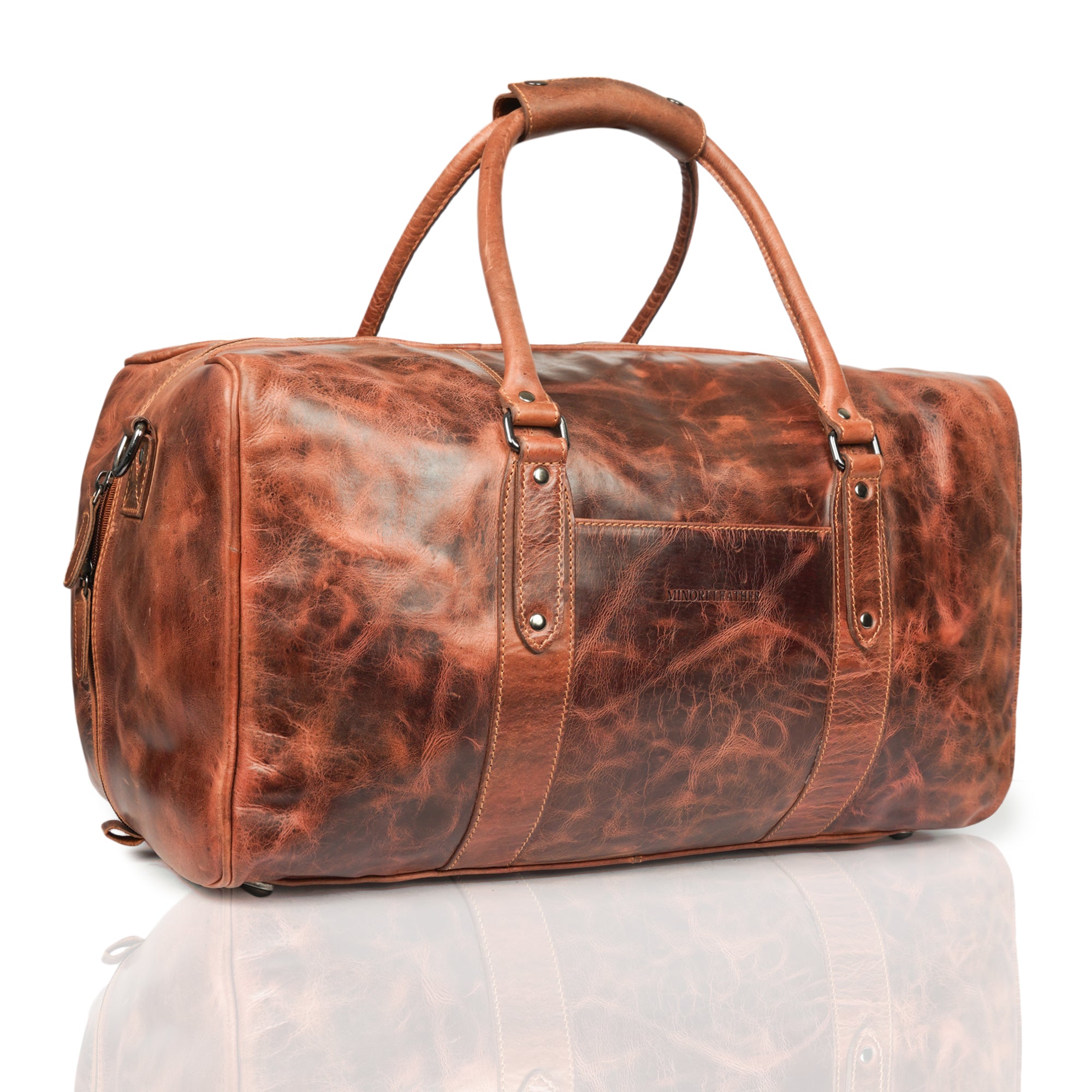 Riley Duffle Chestnut - Minori Leather