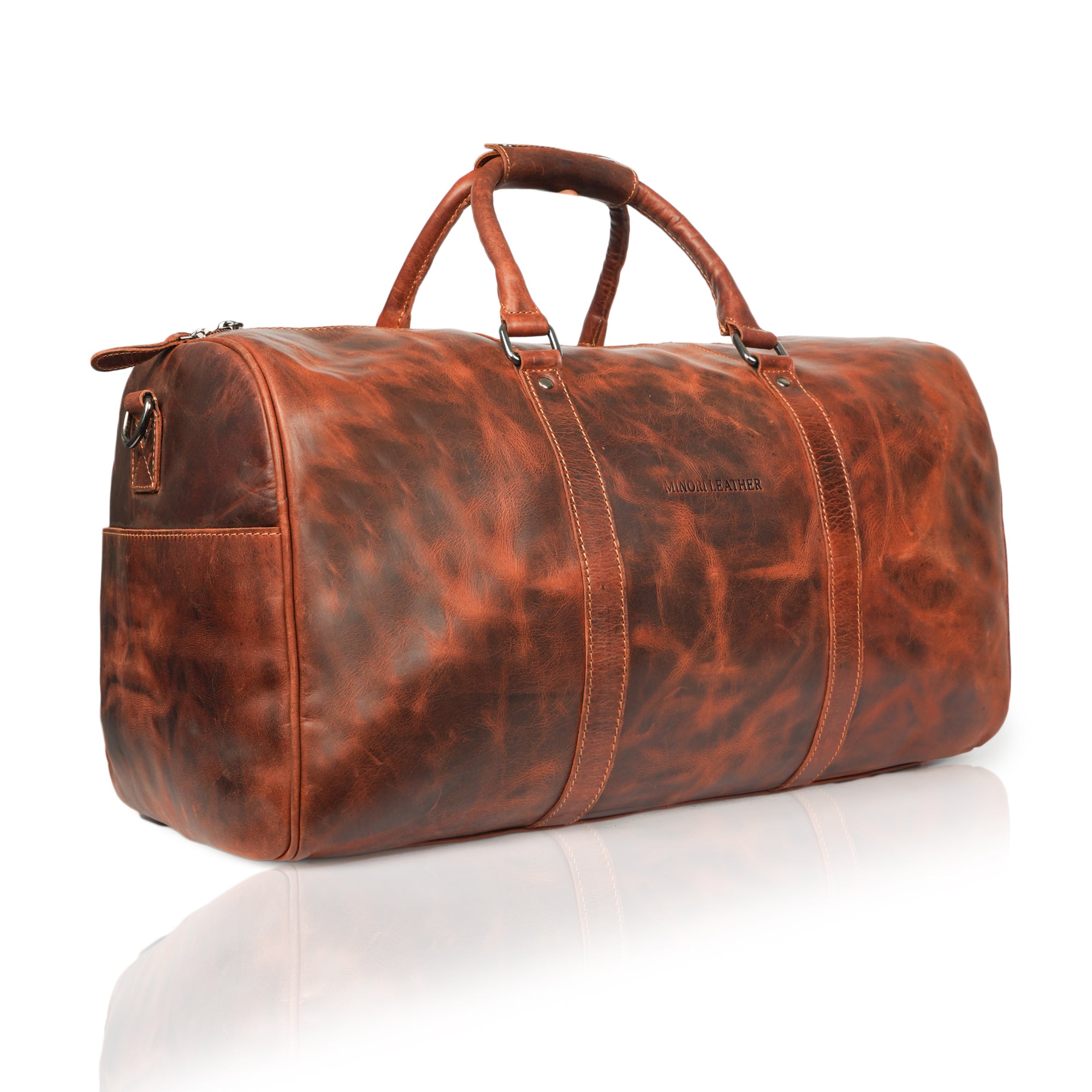 Jackson Weekender Chestnut - Minori Leather