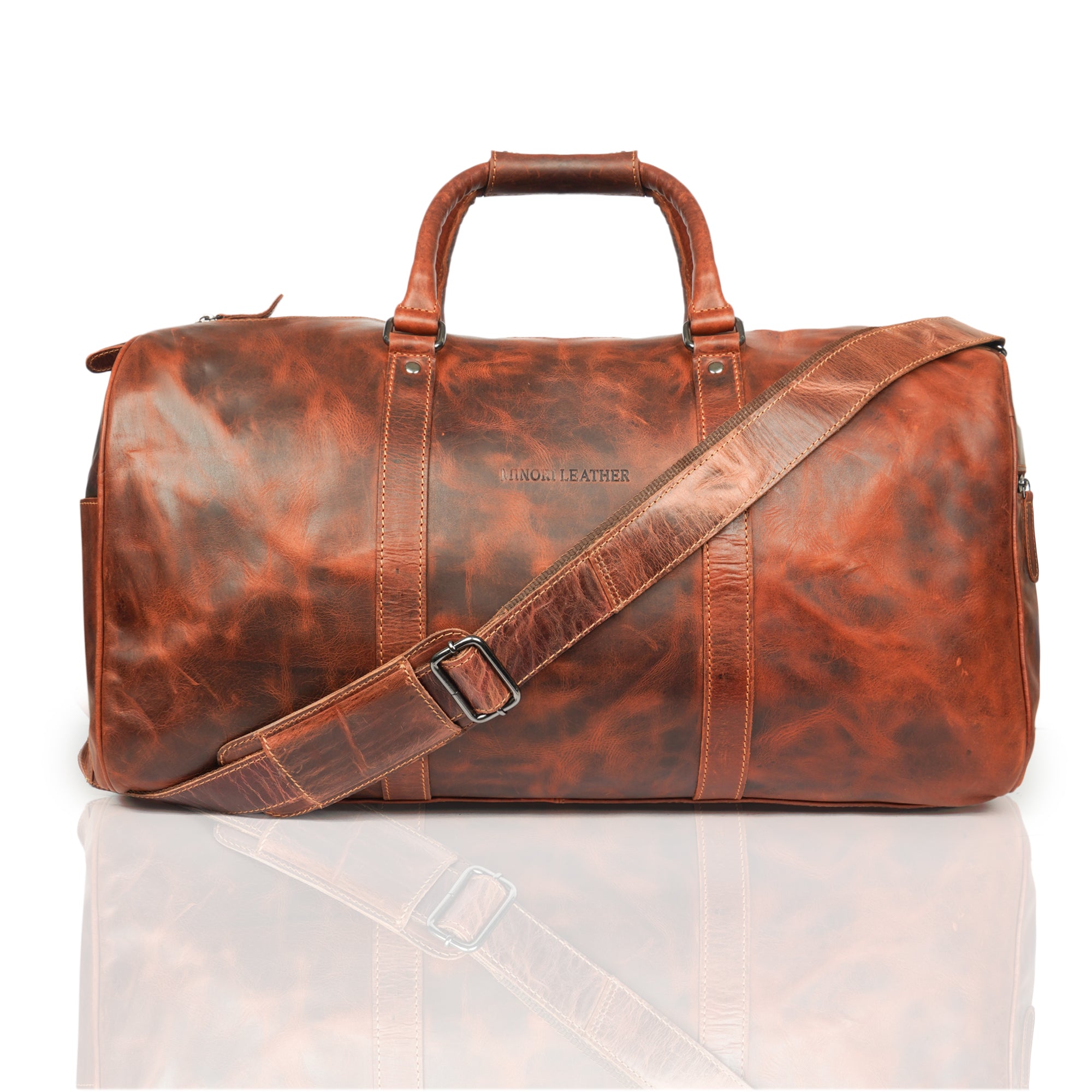 Jackson Weekender Chestnut - Minori Leather
