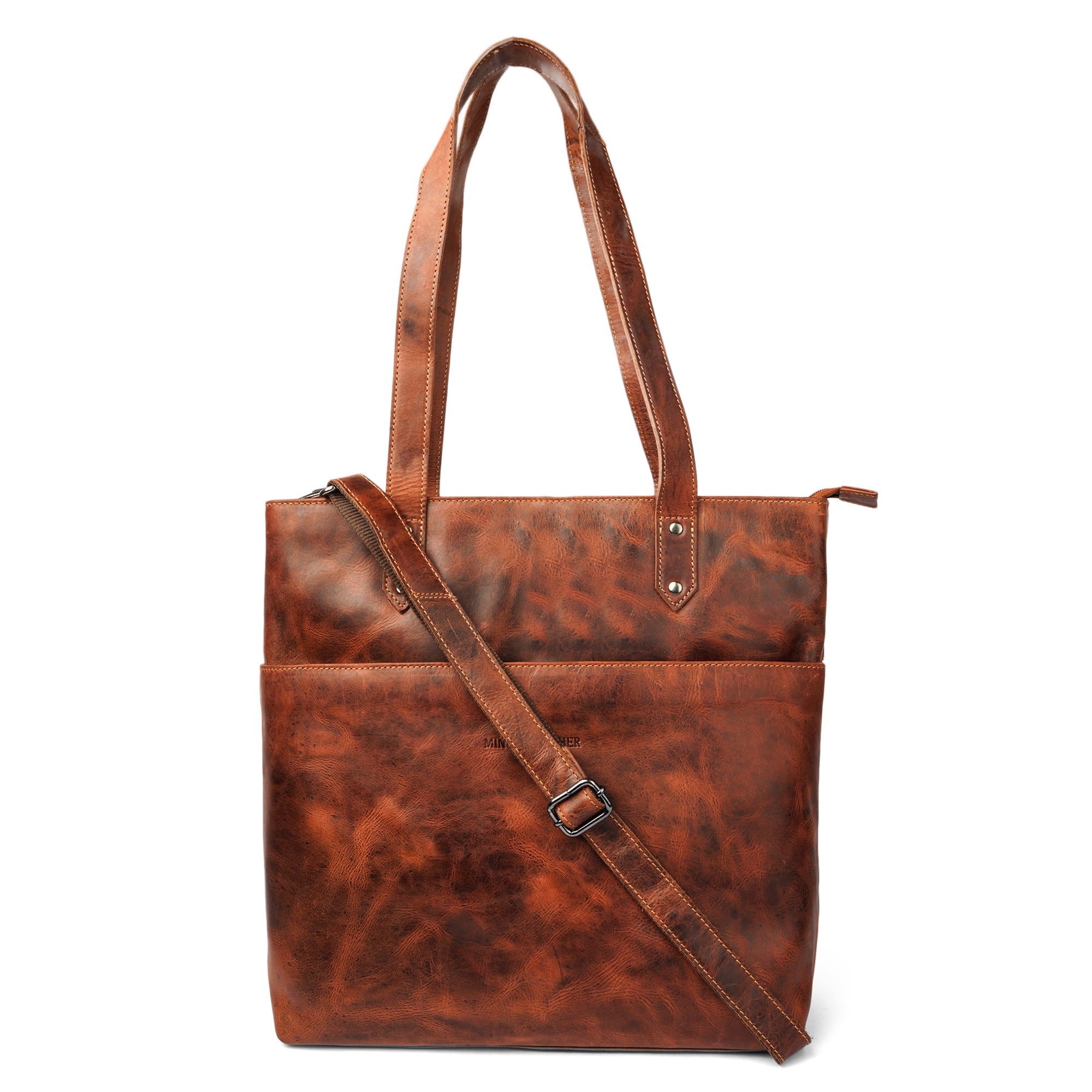 Rowan Tote Chestnut - Minori Leather