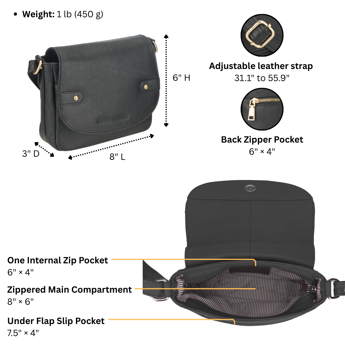 Savannah Crossbody Black